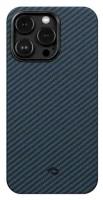 Чехол Pitaka MagEZ Case 3 для iPhone 14 Pro, 1500D цвет Black-Blue (Twill)