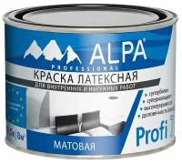 Краска моющаяся латексная Alpa Profi 7 белая 0,5 л