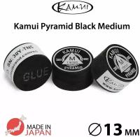 Наклейка для кия Kamui Pyramid Black 13мм Medium, многослойная, 1 шт