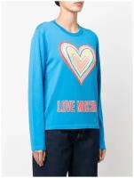 Джемпер LOVE MOSCHINO, размер 40IT, голубой