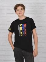 Футболка для мальчика, футболка с принтом для подростка (656-23 р72 (140) 07) LIDEKO kids