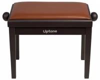 UPTONE Fusion M2 Brown банкетка с регулировкой высоты, цвет корпуса палисандр матовый, сиденье кожзам коричневый