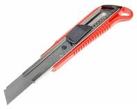Нож универсальный ЛОМ, металлическая направляющая, пластиковый корпус, 18 мм