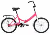 Велосипед ALTAIR CITY 20 (2022) (Велосипед ALTAIR CITY 20 (20" 1 ск. рост. 14" скл.) 2022, розовый/белый, RBK22AL20005)