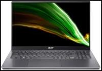 16.1" Ноутбук Acer Swift X SFX16-51G 1920x1080, Intel Core i7 11390H 3.4 ГГц, RAM 16 ГБ, LPDDR4X, SSD 1 ТБ, NVIDIA GeForce RTX 3050 Ti, Windows 11 Home, NX.AYLER.001, серый