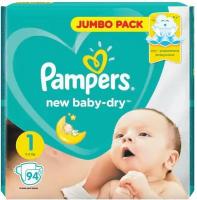 Подгузники Pampers New Baby Dry 1 (2-5 кг) 94 шт