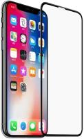 Защитное стекло 3D Tempered Glass для Apple iPhone X / iPhone XS полный клей ( черная рамка )