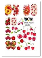 I am WOW Слайдер для ногтей. Ягоды, вишня и персик, фрукты сочные. водные наклейки на ногти для дизайна