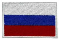 Нашивка (шеврон, патч) на одежду Флаг России на термоплёнке 70х45 мм