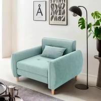 Кресло-кровать Твикс, мятно-голубой