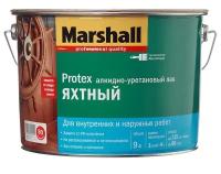 Лак яхтный алкидно-уретановый Marshall Protex глянцевый 9 л