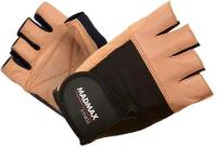 Перчатки мужские для фитнеса кожаные Mad Max Fitness MFG-444 Brown-Black, Размер XXL