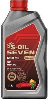 Корейское моторное масло бренда S-OIL7 RED9 SP 0W-20 1 литр