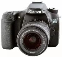 Фотоаппарат Canon EOS 70D Kit EF-S 18-55mm f/3.5-5.6 IS STM, черный