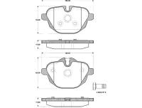 NK 221545 (221545_NK / 34216788284 / 34216796741) колодки дисковые задние с антискр. пл.\ BMW (БМВ) e60 / e61 2.0 /