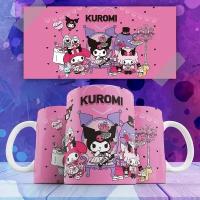 Кружка с принтом Хэллоу Китти Куроми Hello Kitty Kuromi