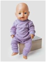 Одежда для куклы Беби Бон (Baby Born) 43см, Rich Line Home Decor, Х-355/Светло-сиреневый