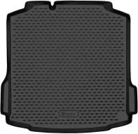 Коврик в багажник для Шкода Рапид/SKODA Rapid 2017- (I, II), лифтбек, полиуретан, черный, Element