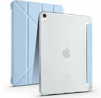 Чехол iPad Air 4 (2020) 10.9" / iPad Air 5 (2022) 10.9" с держателем для стилуса Y-сложение голубой