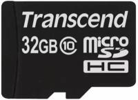 Карта памяти Transcend microSDHC Premium 200X Class 10 (20/17MB/s) 32GB