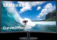 32" Монитор Samsung C32T550FDR, 1920x1080, 75 Гц, *VA, темно-серый/темно-синий