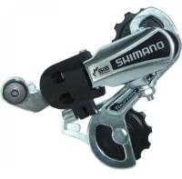 Задний переключатель скоростей для велосипеда Shimano TY-21 SSD 6-скоростей крепление под болт серебр