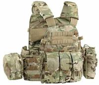 Разгрузочный жилет LBT6094A style Plate Carrier w 3 pouches/Multicam 500D (EmersonGear)