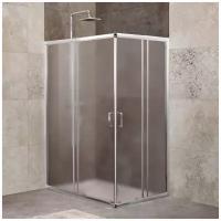 Душевой уголок BelBagno Unique 115x90 UNIQUE-AH-2-100/115-75/90-P-Cr стекло рифленое, профиль хром, без поддона