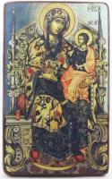 Икона Божией Матери, именуемая "Гора Нерукосечная", деревянная иконная доска, левкас, ручная работа (Art.1244М)