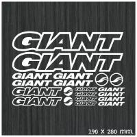 Комплект наклеек для велосипедной рамы "GIANT 1", черный