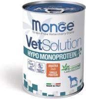 Влажный корм Monge VetSolution Dog Hypo Monoprotein DUCK, с уткой для собак для снижения реакции пищевой непереносимости 1 шт. х 400 г