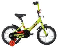 Детский велосипед NOVATRACK 141TWIST. GN20 14" TWIST, рост 105-120, 3-5 лет, зеленый