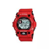 Наручные часы CASIO G-Shock G-7900A-4E мужские, кварцевые, будильник, секундомер, таймер, морозоустойчивость, водонепроницаемые, противоударные, подсветка, красный