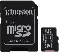 Карты памяти Neoline Карта памяти Kingston, microSD, Class 10, 64 Гб c адаптером