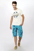 Мужские голубые и синие пляжные бриджи-шорты Tom Farr T7068.33 размер 31