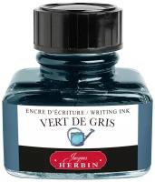 Чернила Herbin Vert de gris для перьевых ручек, зелено-серый 30 мл