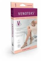 Чулки VENOTEKS COMFORT с микрофиброй 1 класс 1С202, Черный, размер: L