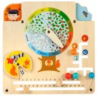 Бизиборд «Календарь природы», Мир деревянных игрушек