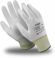 Перчатки защитные Manipula Specialist полиэфир, полиуретан, белый Manipula, Полисофт, размер 9