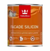 Краска для фасадов и цоколей Tikkurila "Facade Silicon" колерованная 0,9л, матовая, цвет F 379