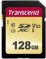 Карта памяти Transcend SD 128GB TS128GSDC500S