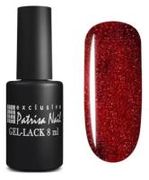 Гель-лак Patrisa Nail №S10 Stellar BD85 Алый с голографическим шиммером, 8 мл