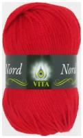 Пряжа Vita Nord алый (4781), 52%акрил/48%шерсть, 116м, 100г, 2шт