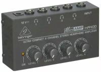 BEHRINGER HA400 - стереофонический распределитель для работы с наушниками 4-х канальный