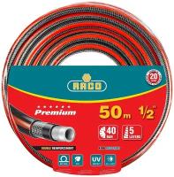 RACO PREMIUM, 1/2″ 50 м, 40 атм, пятислойный, усиленный двумя слоями армирования, поливочный шланг (40300-1/2-50)