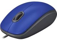 Мышь LOGITECH M110 Silent - BLUE - USB (910-005488)