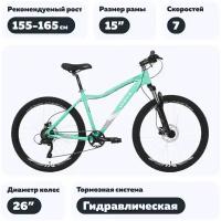 Велосипед женский Welt Floxy 1.0 HD 26 2023 - 15" - Зеленый, рост 155-165 см