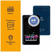 Планшет Digma Optima 7 A102 3G 7", 1GB, 16GB, 3G, Wi-Fi, Android 11.0 Go темно-синий [ts7243pg]