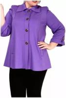 Пиджак, размер 56, фиолетовый