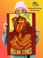 Постер плакат Rolling Stones Роллинг Стоунз